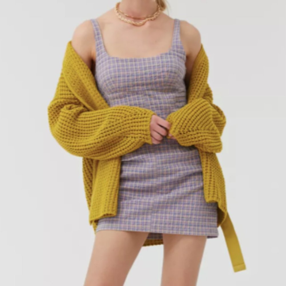 NWOT BDG Structured Scoop Neck Mini Dress